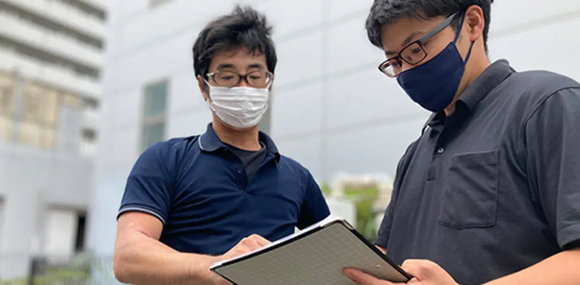 担当者が再度訪問