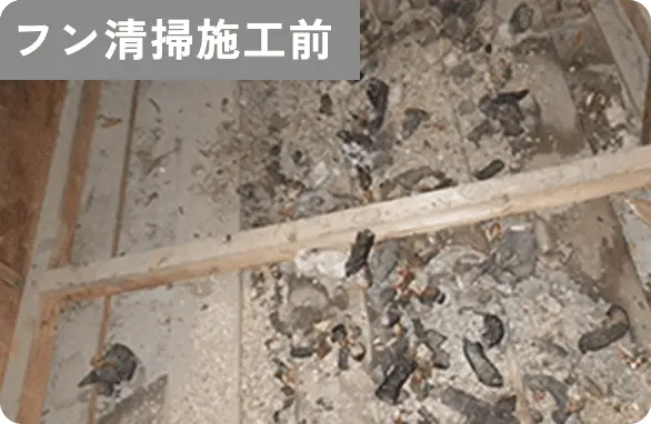 フン清掃施工前
